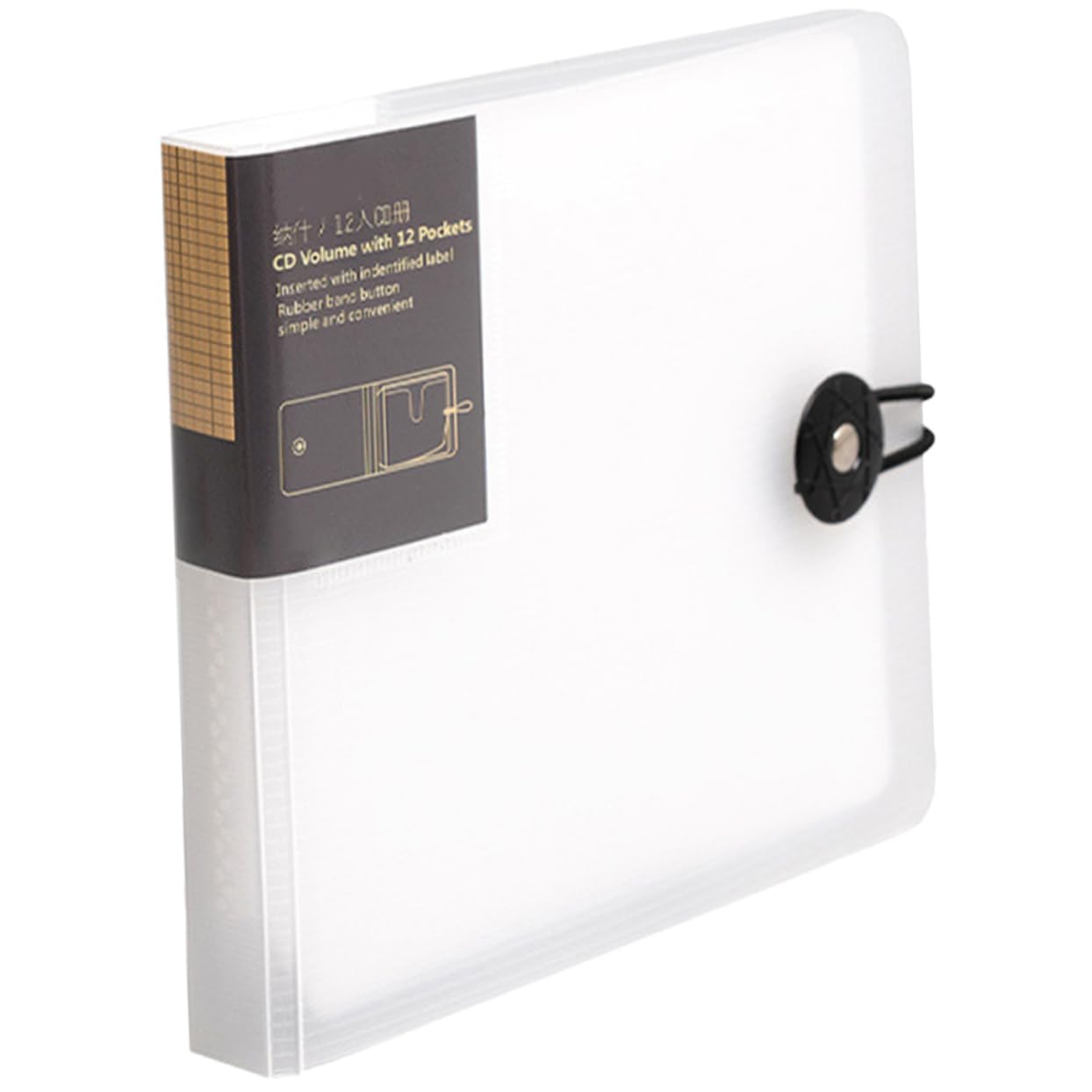 JECOMPRIS Capacity CD Storage Binder Material CD Holder with Smooth Design for Car Home Compact DVD Organizer for Easy Carrying and Use Transparent