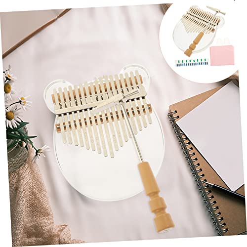 Milisten 1 Conjunto De 17 Tons Piano De Polegar Marimba Instrumento Kits De Miniaturas De Pianos De