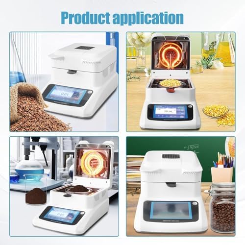 Professional Coffee & Grain Moisture Tester | Fast Halogen Analyzer for Accurate Lab Results | Ideal for Green Coffee, Feed & Agriculture (XFSFY-1205MA)