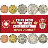 monedas suizas de plata Monedas valiosas de Suiza. Esta colección de monedas incluye piezas reales y tiene símbolos famosos, retratos, edificios o animales: Trigo, Libertas, Helvetia
