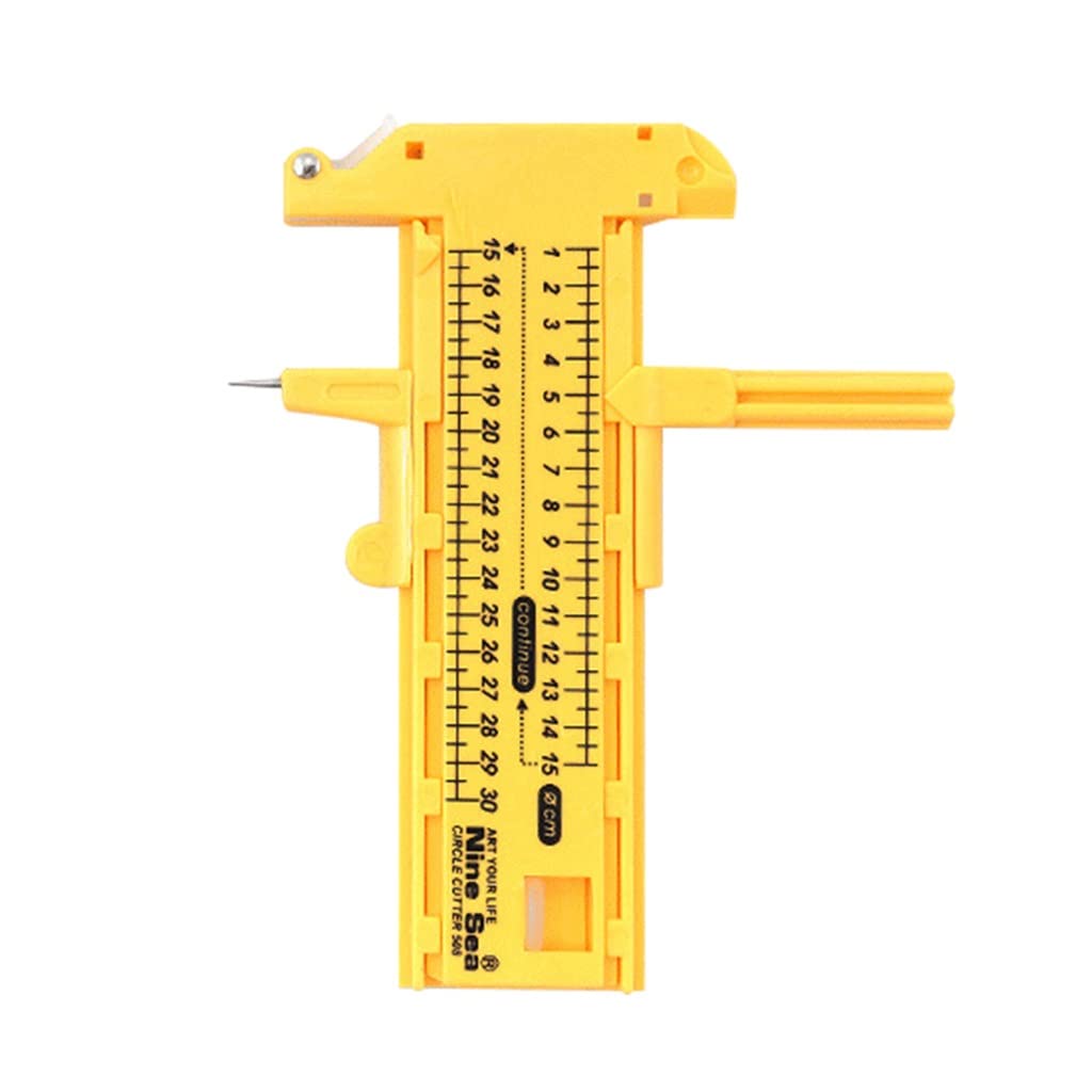 Round Paper Cutter Graphic Designing Card Cutting Machine Portable Office Hand Craft Accessory with Lock Slot