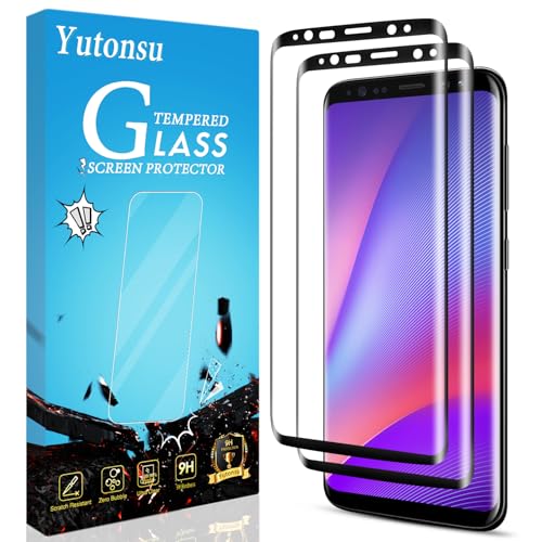 Yutonsu 2 Pack Screen Protector for Samsung Galaxy Note 8 3D Curved Full Coverage HD Clear Anti Scratch Case Friendly