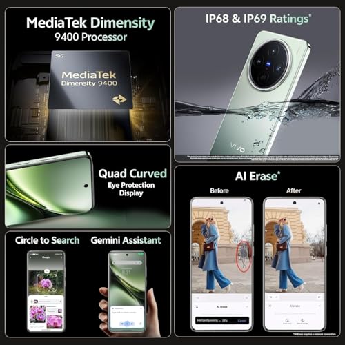 Image of vivo X200 5G (Natural Green, 12GB RAM, 256GB Storage)