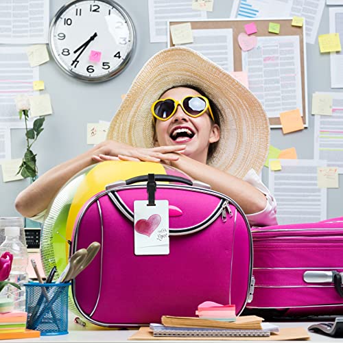 Étiquettes à bagages vierges blanches antichoc en MDF pour éviter la perte de valise