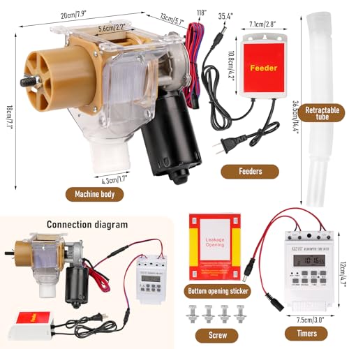 PKNYBZH Automatic Chicken Feeder with Timer, Duck Feeder by PKNYBZH - Used condition - Image 6