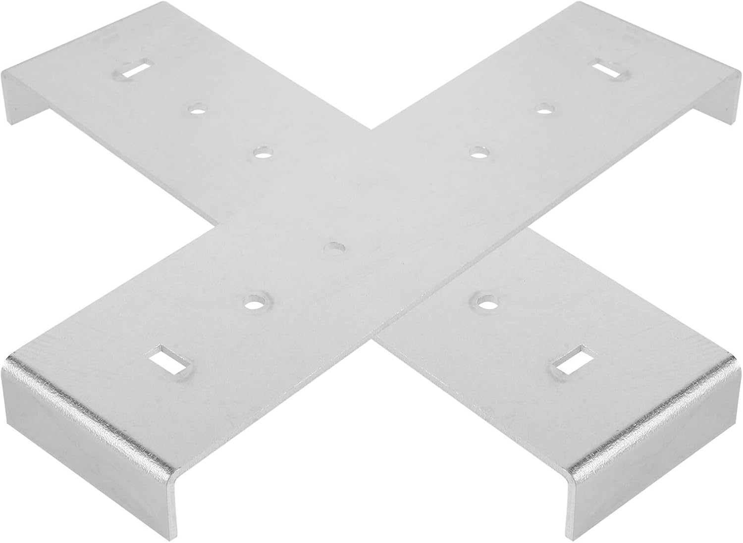 Uonlytech 2pcs Metal Mailbox Mounting Repair Kit Bracket for Floor Mailboxes Easy Installation Secure Support Replacement for Post and Wall Mount