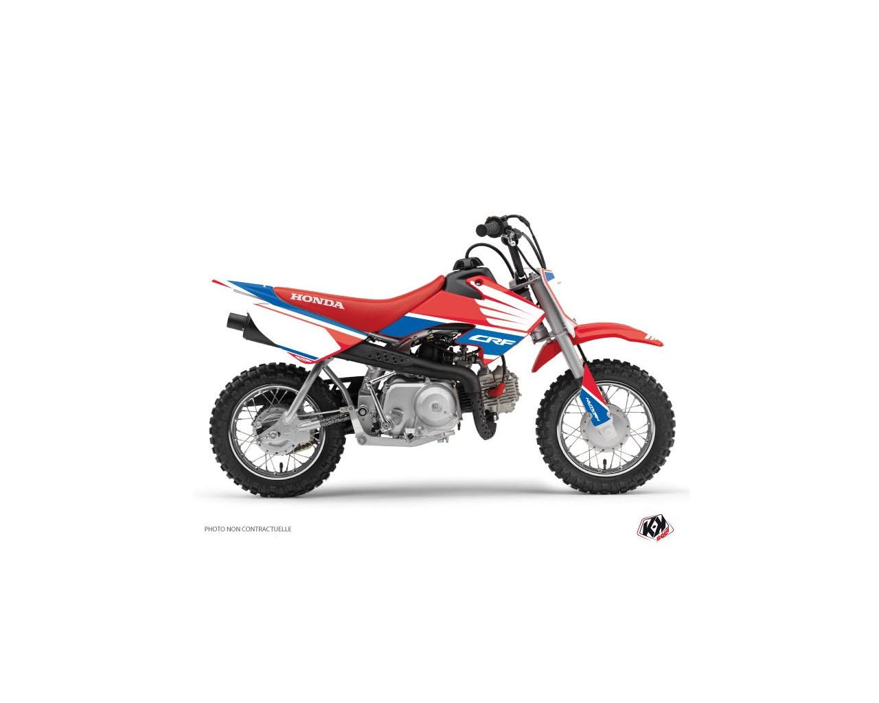 Kit déco moto cross bleu haute résistance Honda 50 CRF