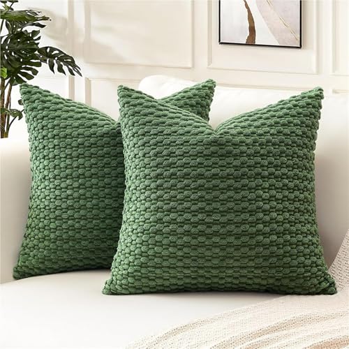 Housse de coussin velours côtelé de qualité supérieure style boho chic 50x50 - 3