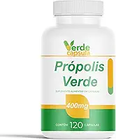 Própolis Concentrado 120 Cápsulas - Extrato Seco de Própolis Verde - Suplemento Alimentar em Cápsulas - Verde Cápsula