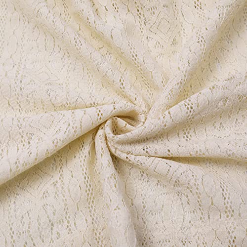 Boho-Crochet-Window-Tiers-Curtains-Cafe-Beige-Floral-36-Inch-Long-Kitchen-Curtain-with-Tassels-Sheer-Hallow-Knitted-Vintage-Chic-Short-Farmhouse-Window-Treatment-Single-Panel Boho Crochet Window Tiers Curtains Cafe Beige Floral 36 Inch Long Kitchen Curtain with Tassels Sheer Hallow Knitted Vintage Chic Short Farmhouse Window Treatment Single Panel