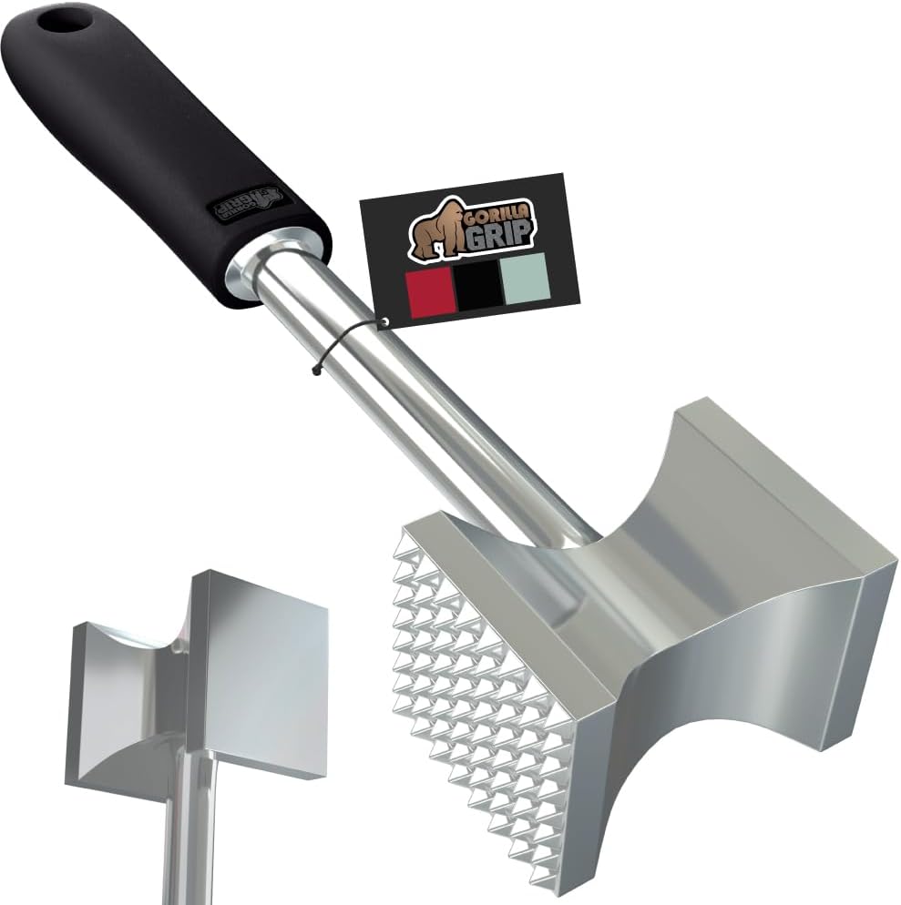 GORILLA GRIP Patented Dual-Sided Meat Tenderizer (Black) Thumbnail