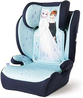 Tataway Disney Frozen i-Size, Kindersitz 15-36 kg (3,5-12 Jahre), 100-150 cm, Gruppe 2/3, kann mit 3-Punkt-Gurt montiert werden, hellblau