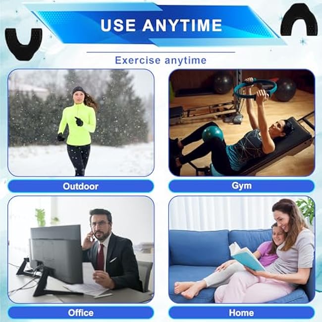 3pcs Silicone Jaw Exerciser for Men & Women, 3 Resistance Level Jaw Trainer Strengthener & Tighten Facial Muscle Jaw Shaper for Beginner Intermediate Advanced User (Black, White, Grey)