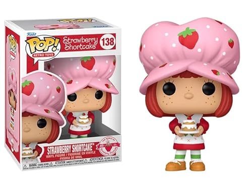 Funko Strawberry Shortcake with Hat + Pop Protector: Retro Toys Pop! Vinyl Figure (Gift Set Bundled with ToyBop Brand Box Protector Case)