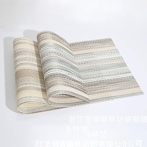 Set de table imperméable vert et doré de 30x45 cm pour repas de fête