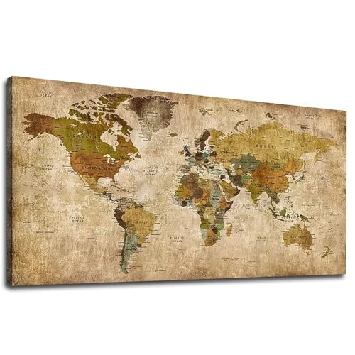 DIY diamand painting adulte et enfant cadeau créatif carte du monde