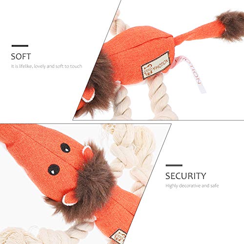 TEHAUX Brinquedo de cachorro que range animal de estimação Cachorro de brinquedo de mascar brinquedo