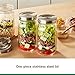 Ball Jar Stainless Steel One-Piece Mason Jar Lids, Regular Mouth, 6-Pack