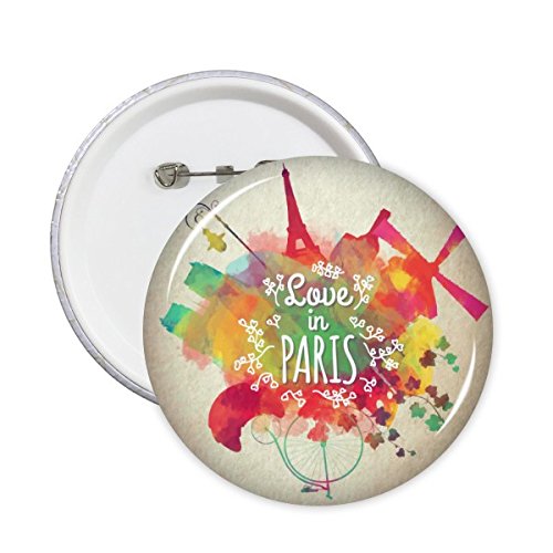Illustration France sur mesure sous forme de badge rond bouton souvenir à offrir