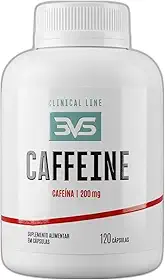 3VS Nutrition Cafeína 200mg 120 Cápsulas - Energia, Foco e Disposição - Suplemento Alimentar