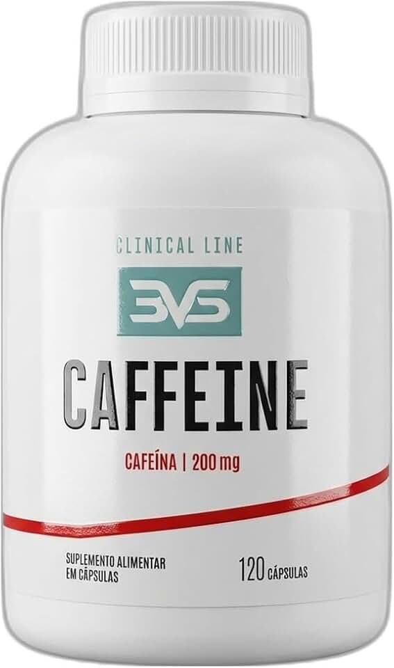 3VS Nutrition Cafeína 200mg 120 Cápsulas - Energia, Foco e Disposição - Suplemento Alimentar
