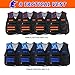 8 Sets Tactical Vest Kit for Nerf Party Supplies Favor, with 8 Toys Foam Dart Guns, 160 Soft-Tip Darts, 8 Protective Goggles & Masks, Wristbands – for Boys Birthday Party