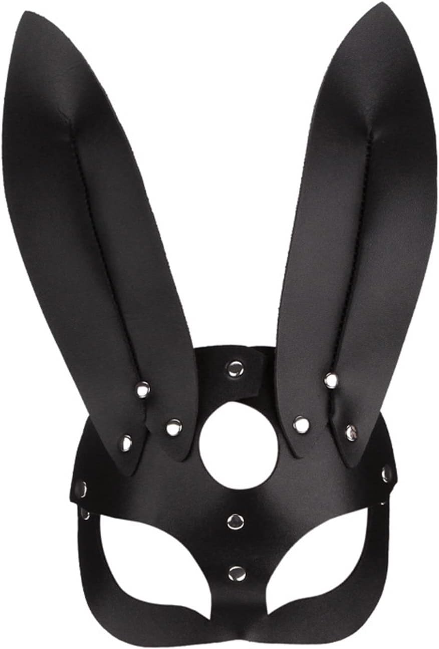 FSSTUD Plastic Bunny Mask - Rabbit Masquerade Half Mask for Easter ...