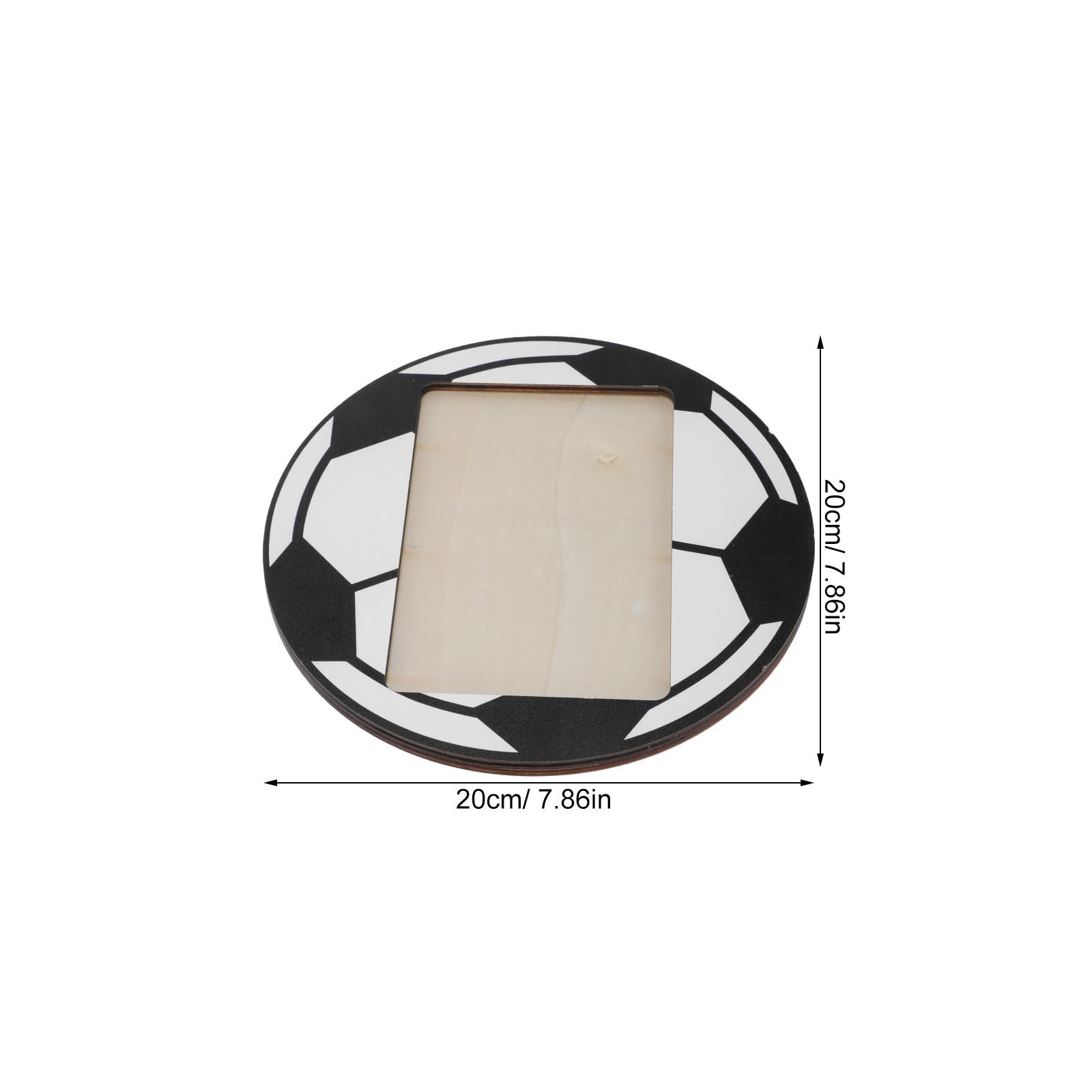 HEMOTON 6 Piezas Marco de Fotos de Fútbol de Madera Negra de 6x4 Pulgadas con Diseño Deportivo Único, Fácil de Limpiar y Mantenimiento, Adecuado para Decoración del Hogar y Uso Diario