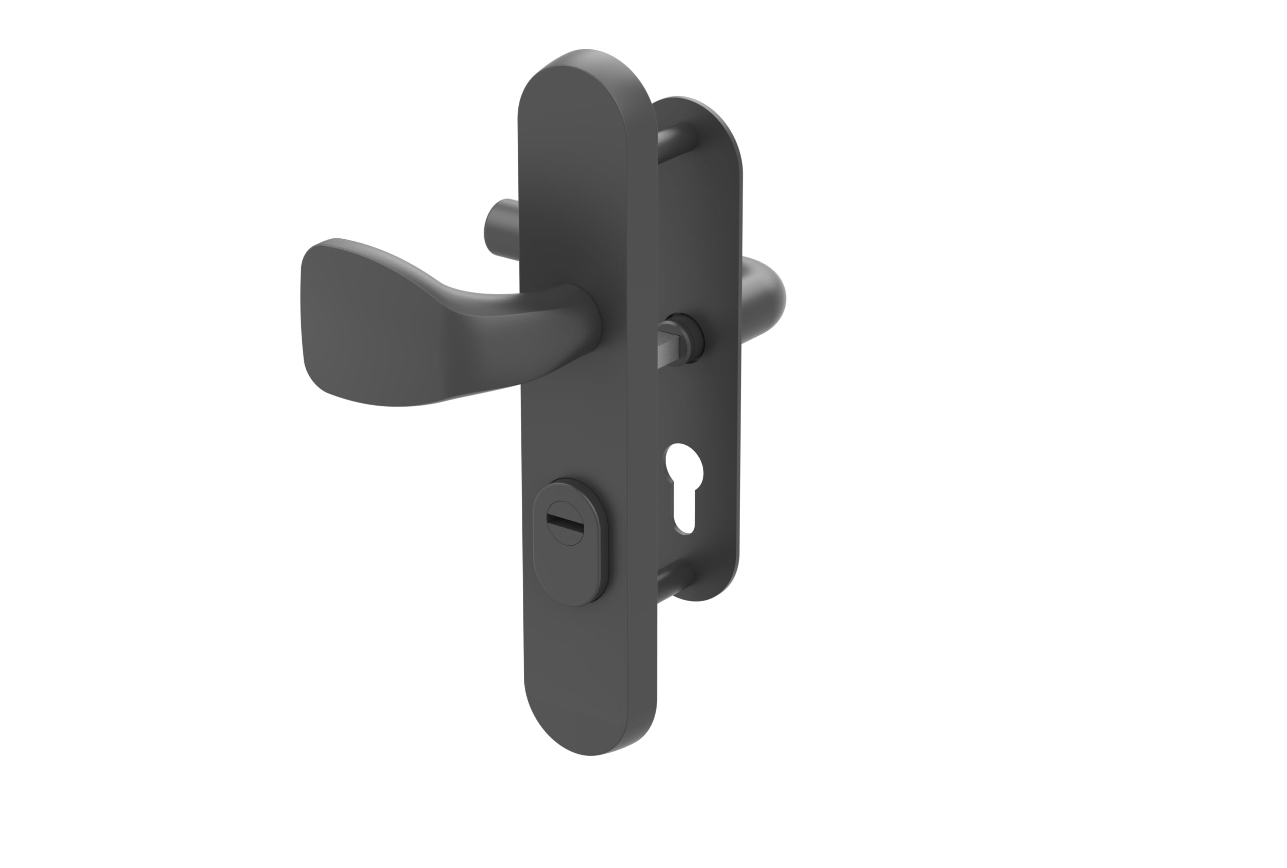 Arregui Roburex MMT7234 | Manilla con Pomo y Escudo de Seguridad para Puertas Metálicas y Trastero | Kit de Seguridad Antirrobo, Antitaladro y Antipalanca para Puerta | Compatible puertas 47 mm