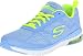Skechers Sport Women's Air Infinity Fashion Sneaker, Light Blue/Yellow, 7.5 M US