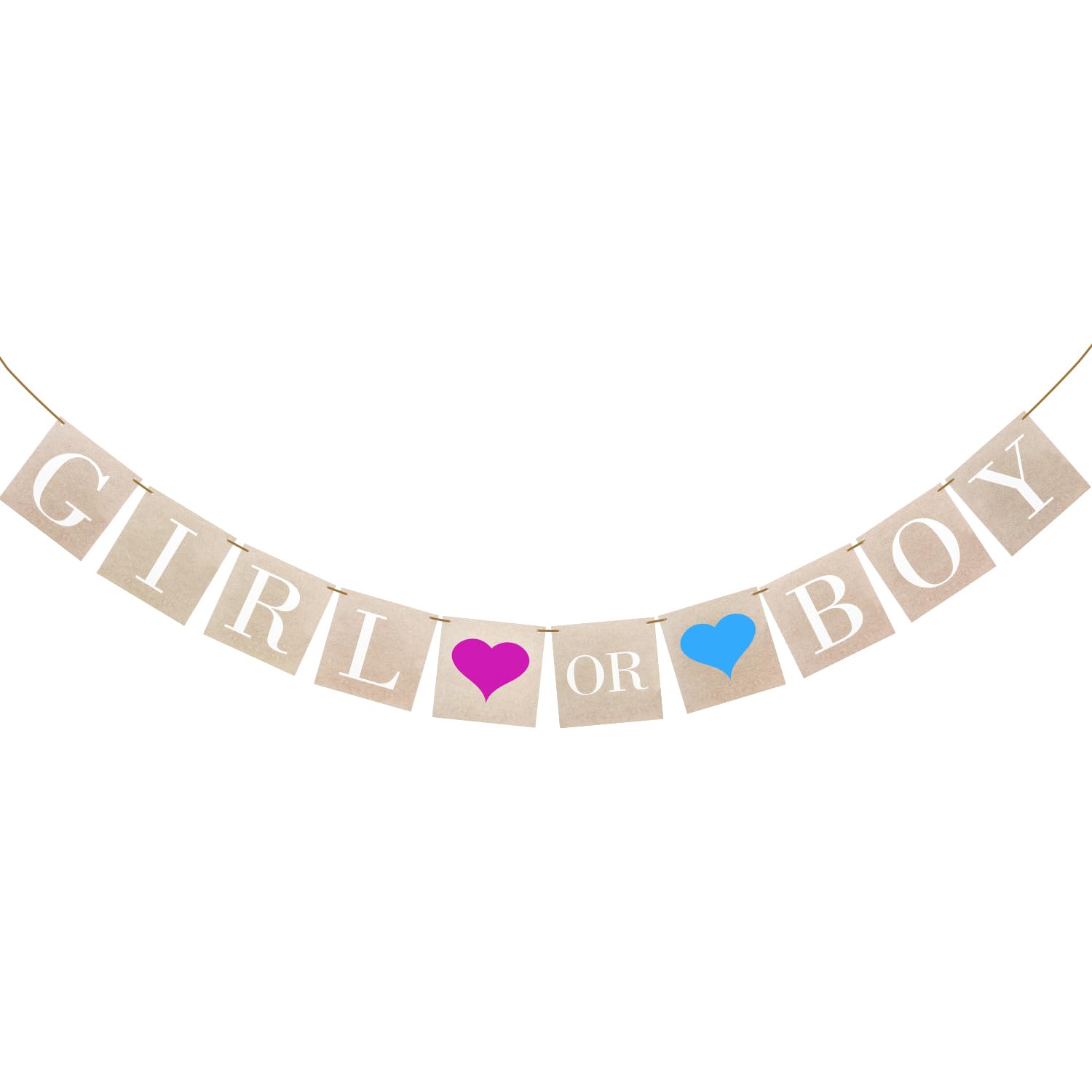 Tasodin Boy or Girl Gender Reveal Banner, Baby Shower Decorations, Boy or Girl Sign Banner, Neutral Gender Reveal Decorations, Pregnancy Announcement