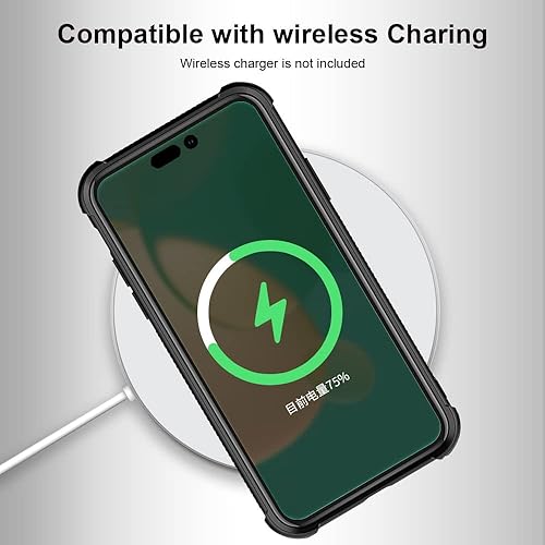 Miniatura 7 de ZHEGAILIAN Funda compatible con iPhone 15 Plus, fundas de bandera estadounidense en blanco y negro, parte trasera de vidrio templado+funda