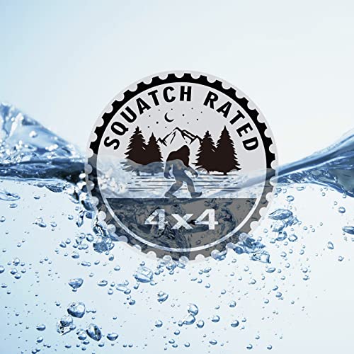 Image of Bigfoot Badge Rated Car Emblem, Squatch 4 x 4 Metal Automotive Badge 4D Metal Car Badges Emblems Round Decals Decals Stickers Compatible with Wrangler Vehicles Trucks
