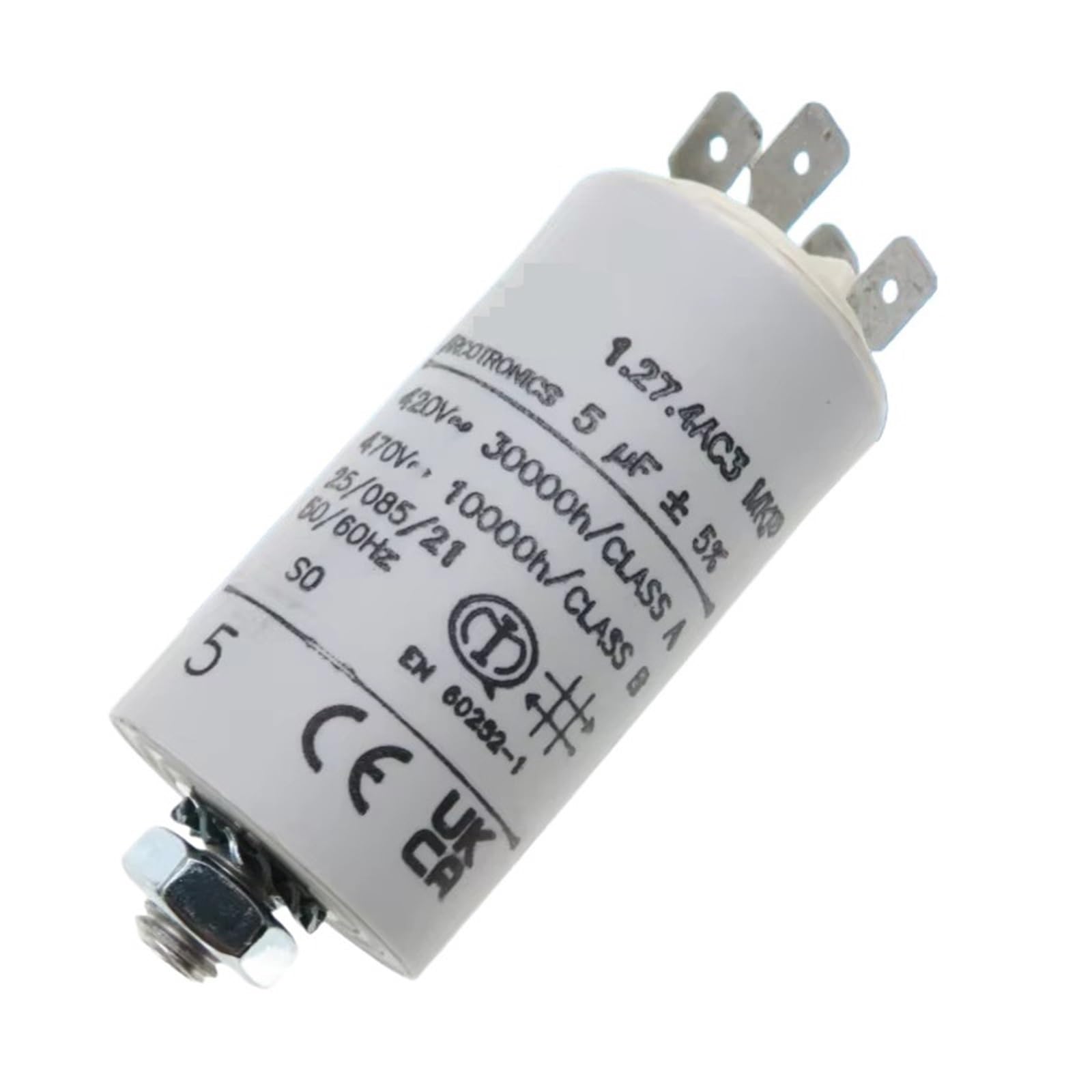 Condensateur 5uF 470V pour réparer un moteur qui ne tourne plus