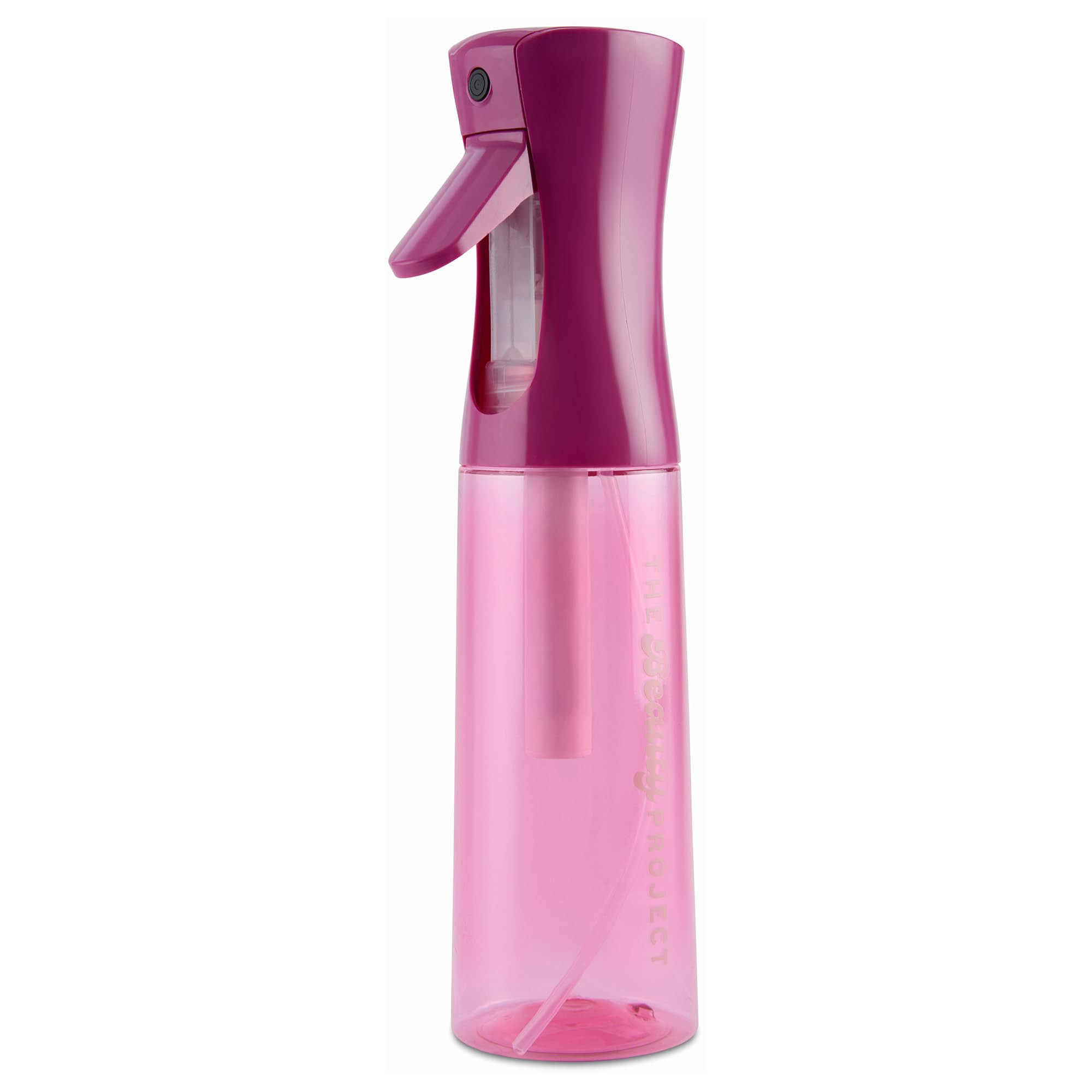 The Beauty Project Spray Bottle Mister for Hair - Continuous Mister, Fine Water Mist, Trusted by Professional Salons & Barbers, 10.1oz - Clear Bottle