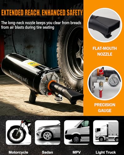 Image of Taelakeni Tire Bead Seater Air Bead Blaster Tool Trigger Seating Inflator for Cars (9L Inner Valve)