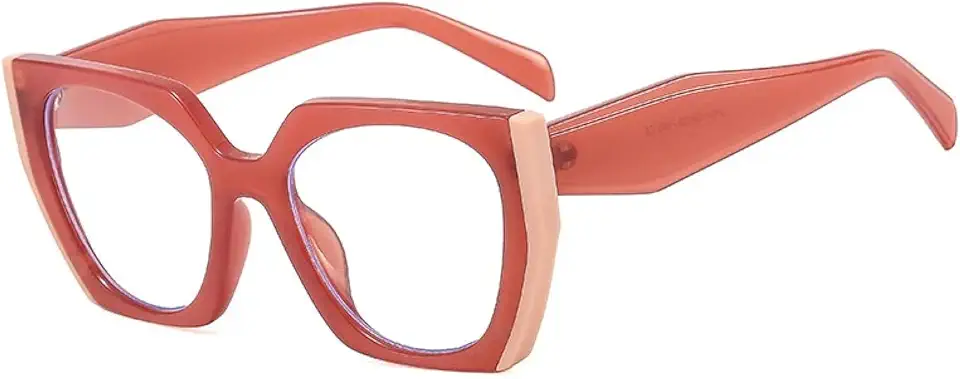 Óculos de Sol UV400 com Proteção Rotation | Olho de Gato Feminino com Lentes Transparentes Degradê para Esportes ao Ar L