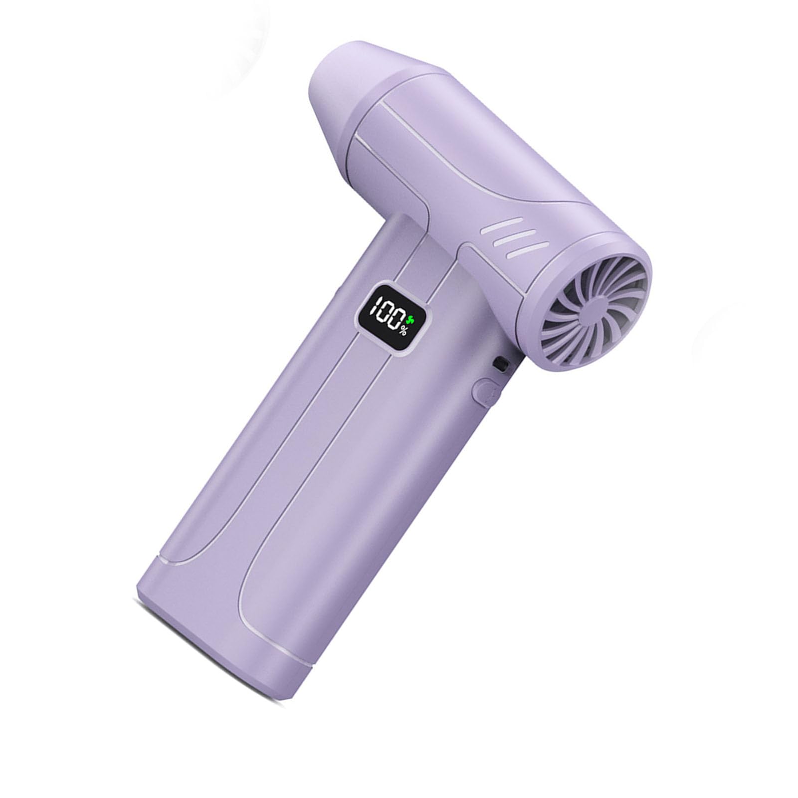 Zepfjhe Purple Compacts Light Weight Portable Fan 100000Rpm Featuring 5 Adjustable Gears Turbos Mode & Led Lighting For Multiple Uses Handheld Turbos Fan