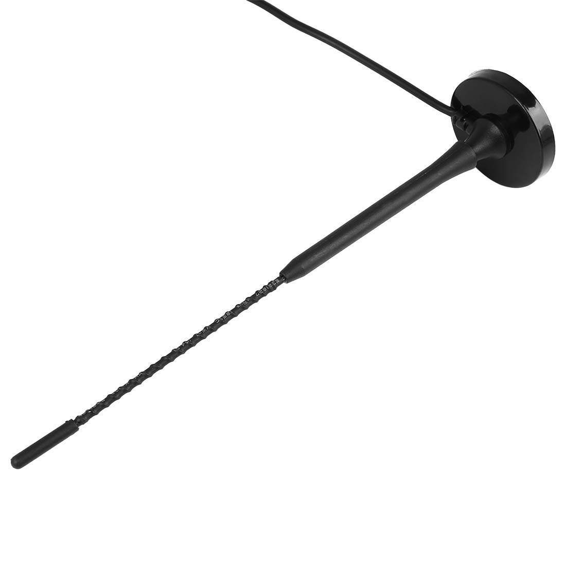 X AUTOHAUX DC 12V Magnetic Base Roof FM AM Radio Car Signal Antenna Aerial, Black, 36.5 x 11 x 4 cm - Image 3
