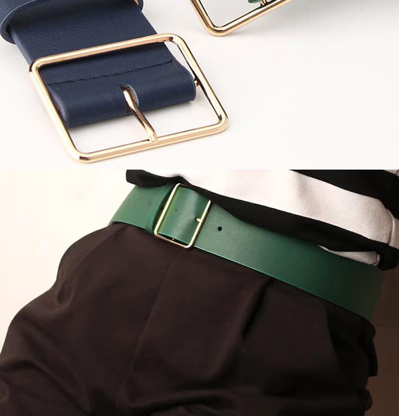 COTIM COYIN Women's PU Leather Belt, Adjustable Metal Pin Buckle Belts for Jeans Pants Dress3