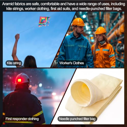 Image of 1 Roll Pack of 1313 Aramid 403 Flame-Retardant Yarn, Temperature Resistant to 200℃ Under No Load, Temperature Resistant to 162℃ Under Load, 2000 Meters (Black)