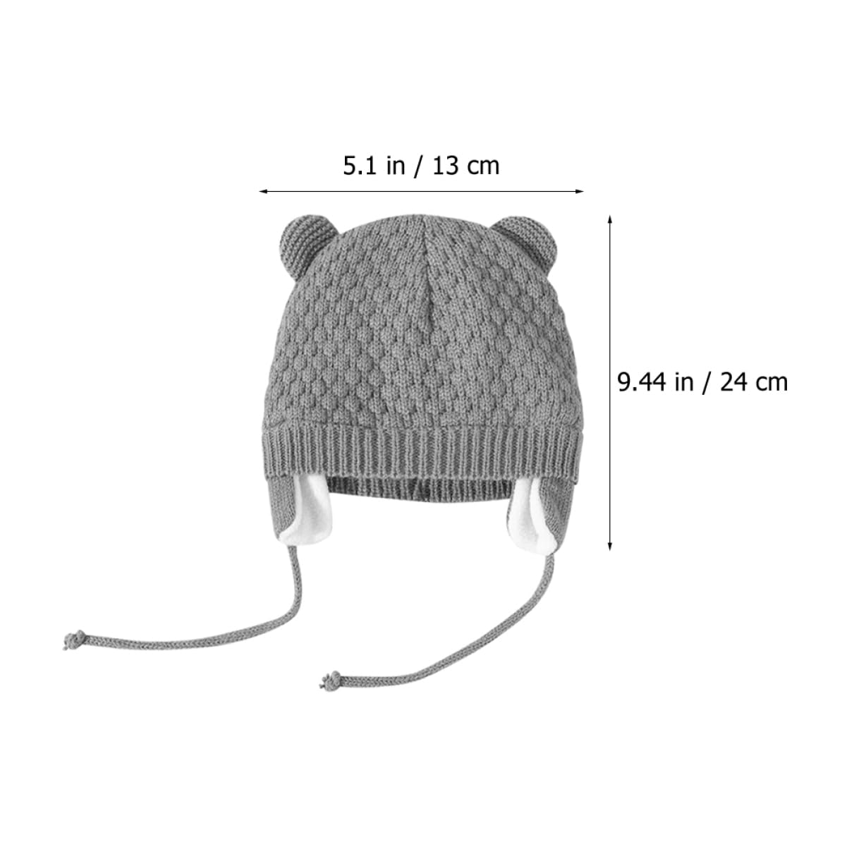Holibanna Gorro Para Guantes De Invierno Tapa Gorro De Seda Para Dormir Guantes De Punto Para Bebe Guantes De Boxeo Guantes De Los Hombres Pequeños Lana Acrílica Grey