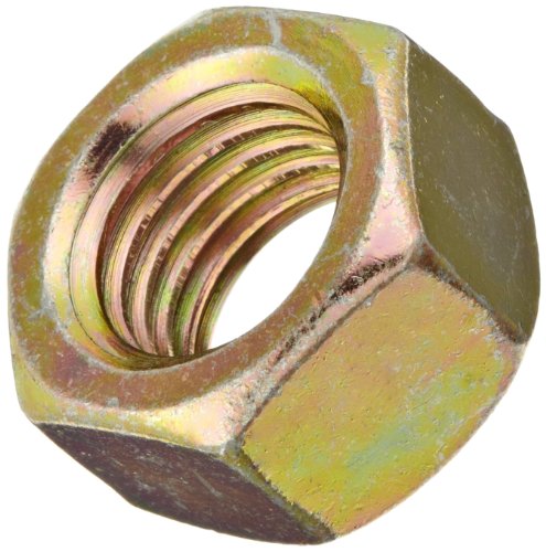 Steel Hex Nut, Zinc Yellow-Chromate Plated, Class 10, Din 934, Metric, M20-2.5 Thread Size, 30 Mm Width Across Flats, 16 Mm Thick (Pack Of 5) #TOP8