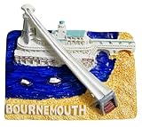 bournemouth dorset england Dimensiones: 5,5 x 6,9 cm. Material: poliresina e imán