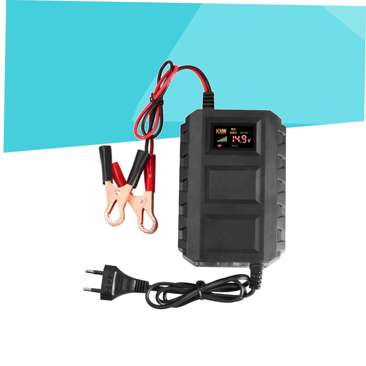 Chargeur Batterie Auto pour Batterie et Camion Protection Multiple Surchauffe Court Circuit et Inversion de Charge Stable et Sécurisée