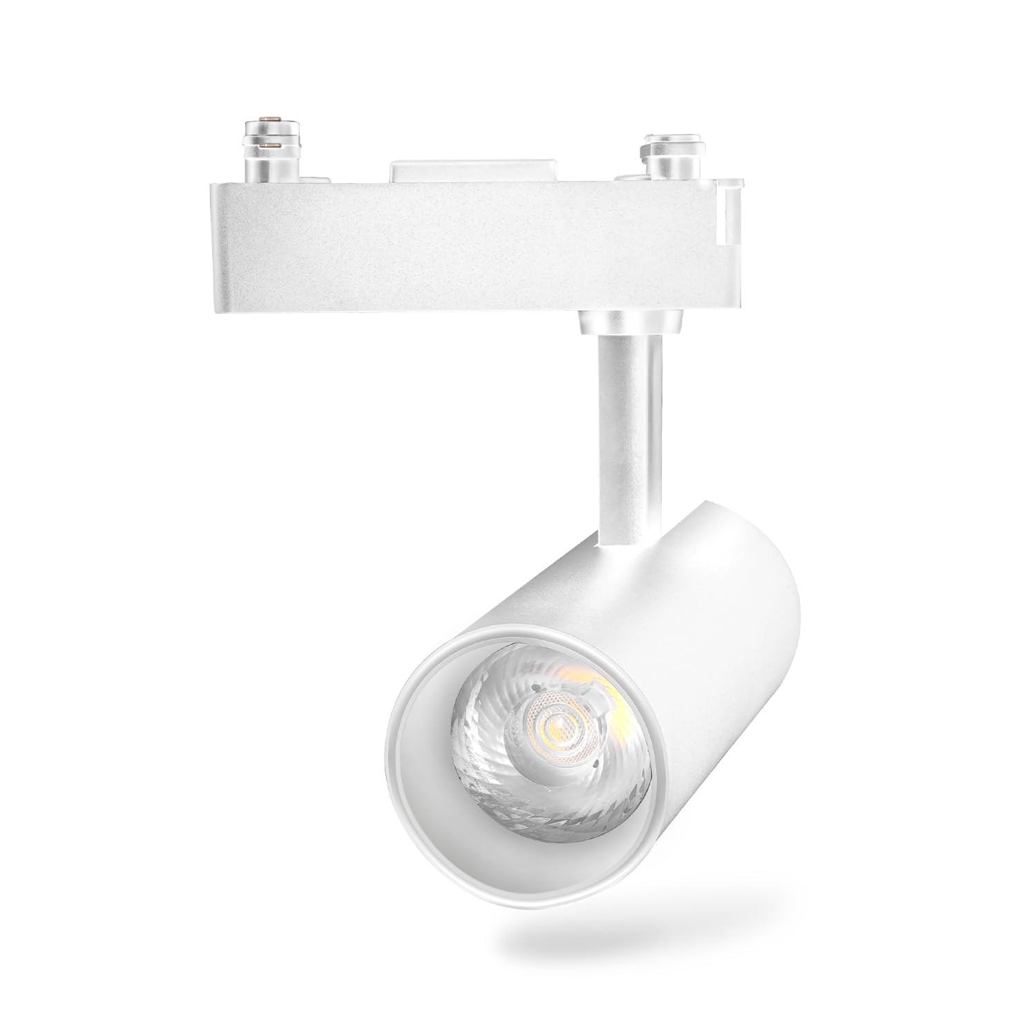 VoltShine 24W White Three-Wire LED Track Spotlight; Ideal for Lighting up Commercial and Residential Spaces with Energy Efficiency.