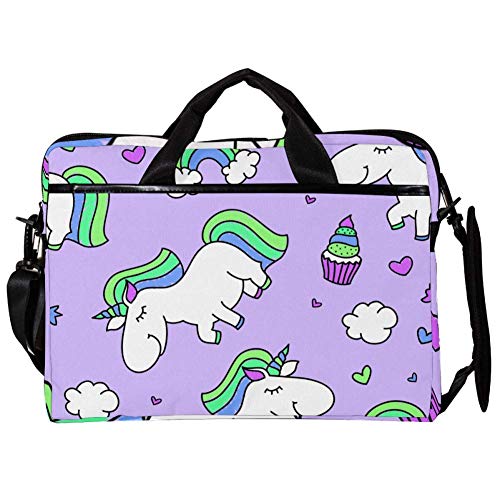 Sacoche bandoulière ordinateur motif licorne le cadeau parfait pour la rentrée