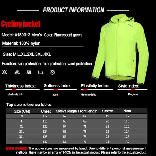 Chaqueta Deportiva Ligera para Hombre Verde miniatura 7