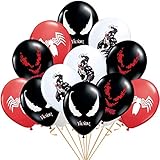 JEWELESPARTY 16PC VENOM BALLOONS BALLOON CARNAGE SPIDERMAN PARTY SUPPLIES FAVOR DECORATIONS DECOR...