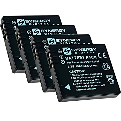 Synergy Digital Digital Camera Batteries, Compatible With Promaster Pcga-S008 Digital Camera Batteries (Li-Ion, 3.7V, 11000 Mah), Set Of 4 #TOP19